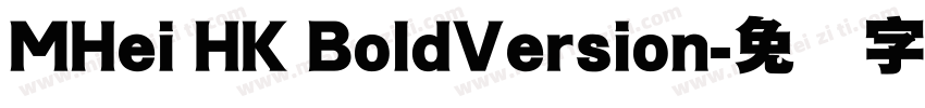 MHei HK BoldVersion字体转换
